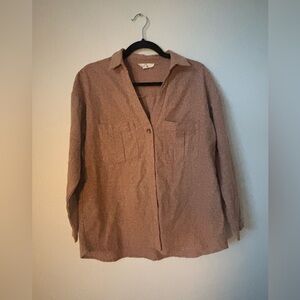 Entro Light Orange/Brown Long Sleeve Shirt
